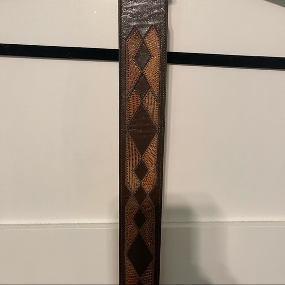 Vintage tony lama size 26 genuine lizard cowboy western belt! - Picture 2 of 6